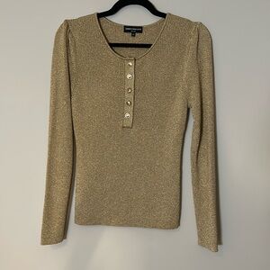 NWOT Generation Love Gold Henley Sweater